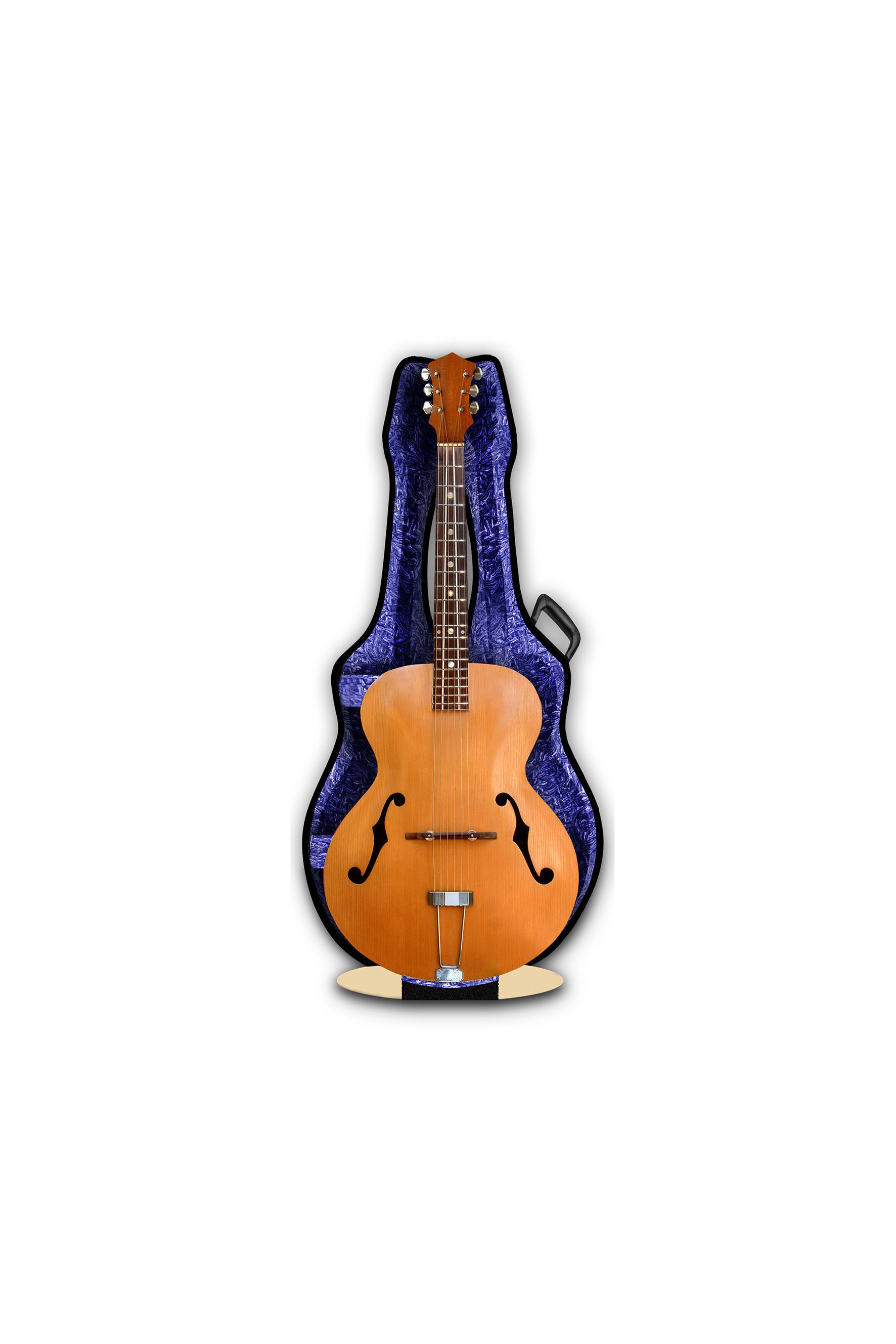 Acoustic Archtop Guitar 3D music greeting card