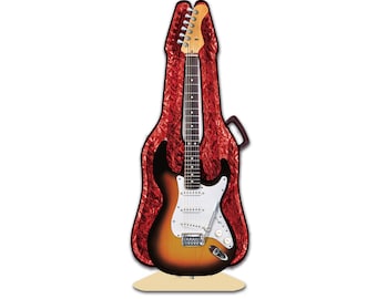 Electric Guitar 3D music greeting card