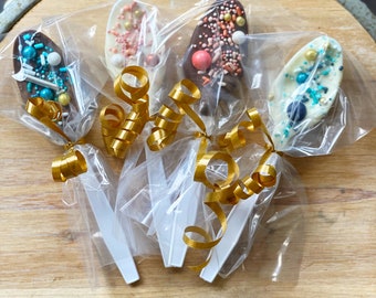 Chocolate Spoons for Baby Shower Favors