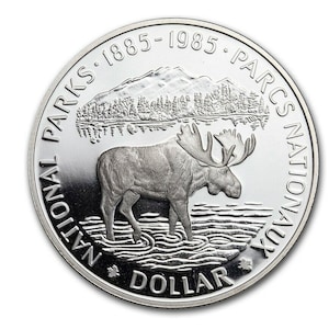 Silver Dollar CANADIAN, National Parks, Royal Canadian Mint COIN