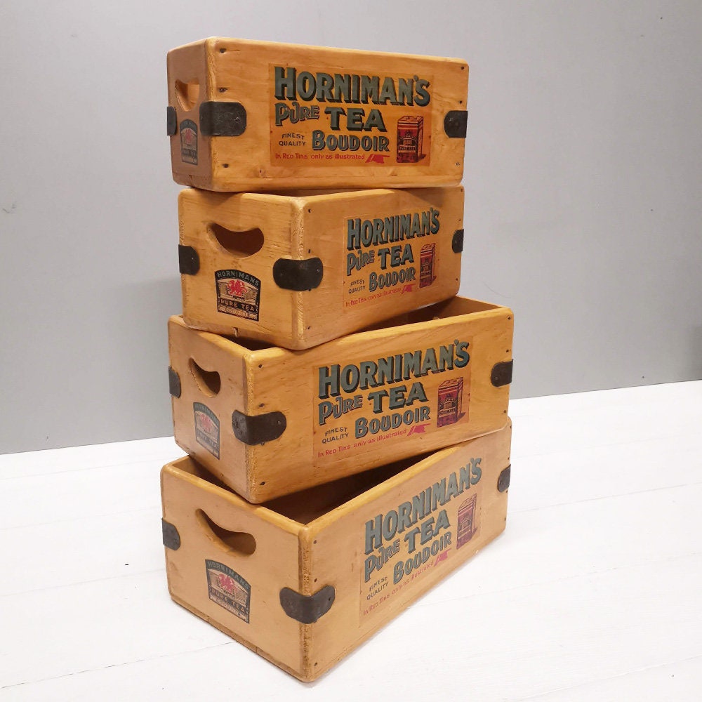 Horniman's Tea Vintage Box Wooden Advertising Crate - Etsy