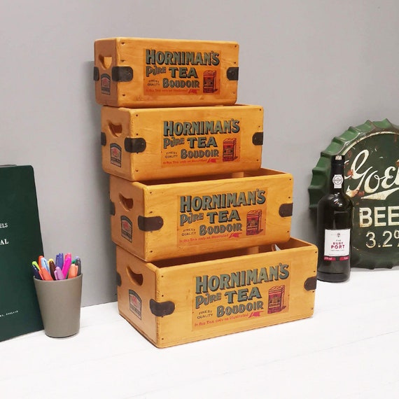 Horniman's Tea Vintage Box Wooden Advertising Crate - Etsy
