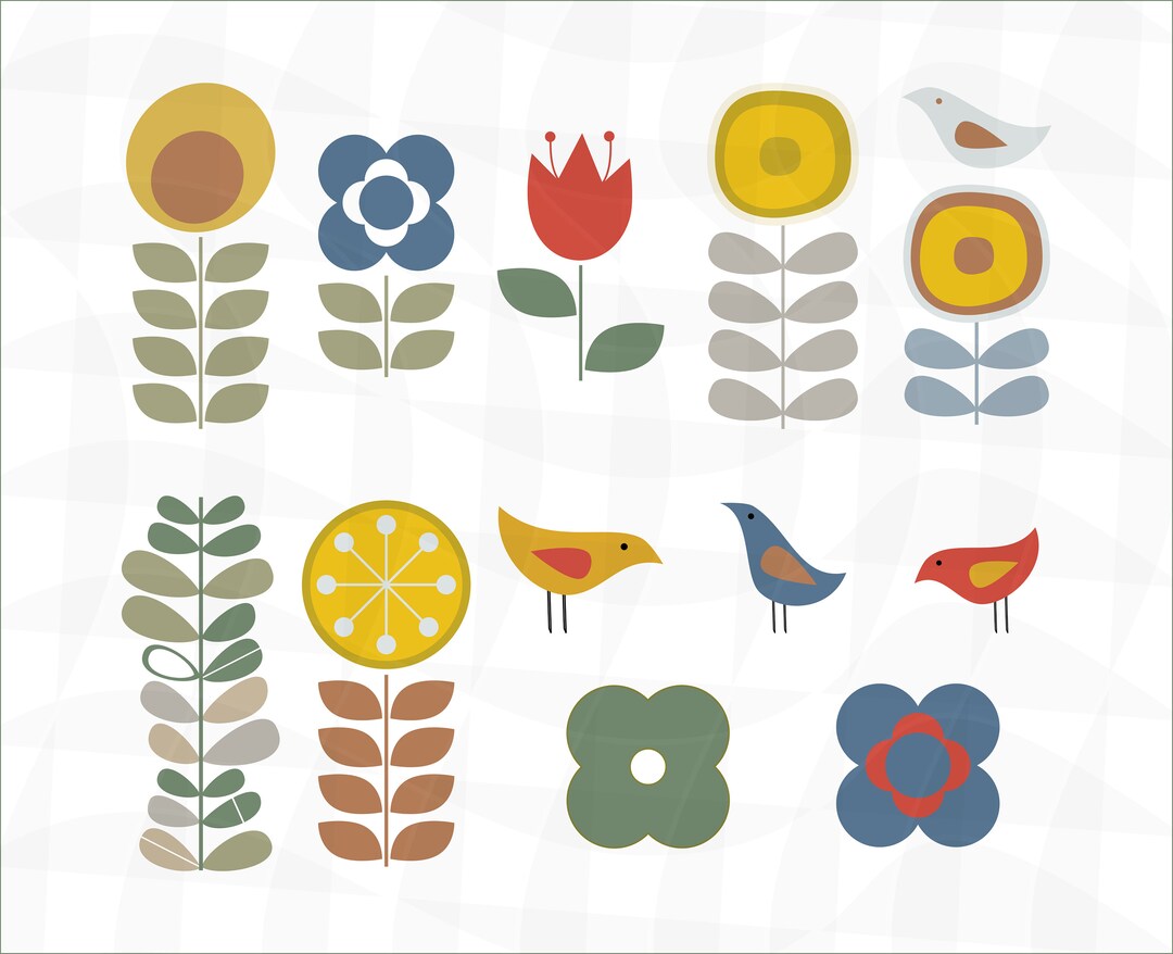 Amazon.com: CoziDek Scandinavian Folk Wall Art Prints 8x10