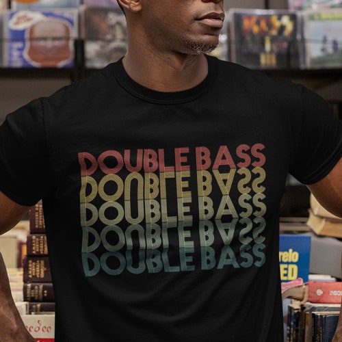 Retro Vintage Double Bass Shirt Upright Bass Tshirt Etsy