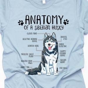 ◆Attends◆ Husky Dog Tee 0023 Husky T-shirt – Official Store