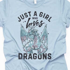 Mädchen Drachen Shirt Nur ein Mädchen, das Drachen liebt T-Shirt Lustiger Drachen Liebhaber Geschenk Drachen Shirt Frauen Niedlicher Drachen Print T-Shirt Erwachsene Kinder Hoodie