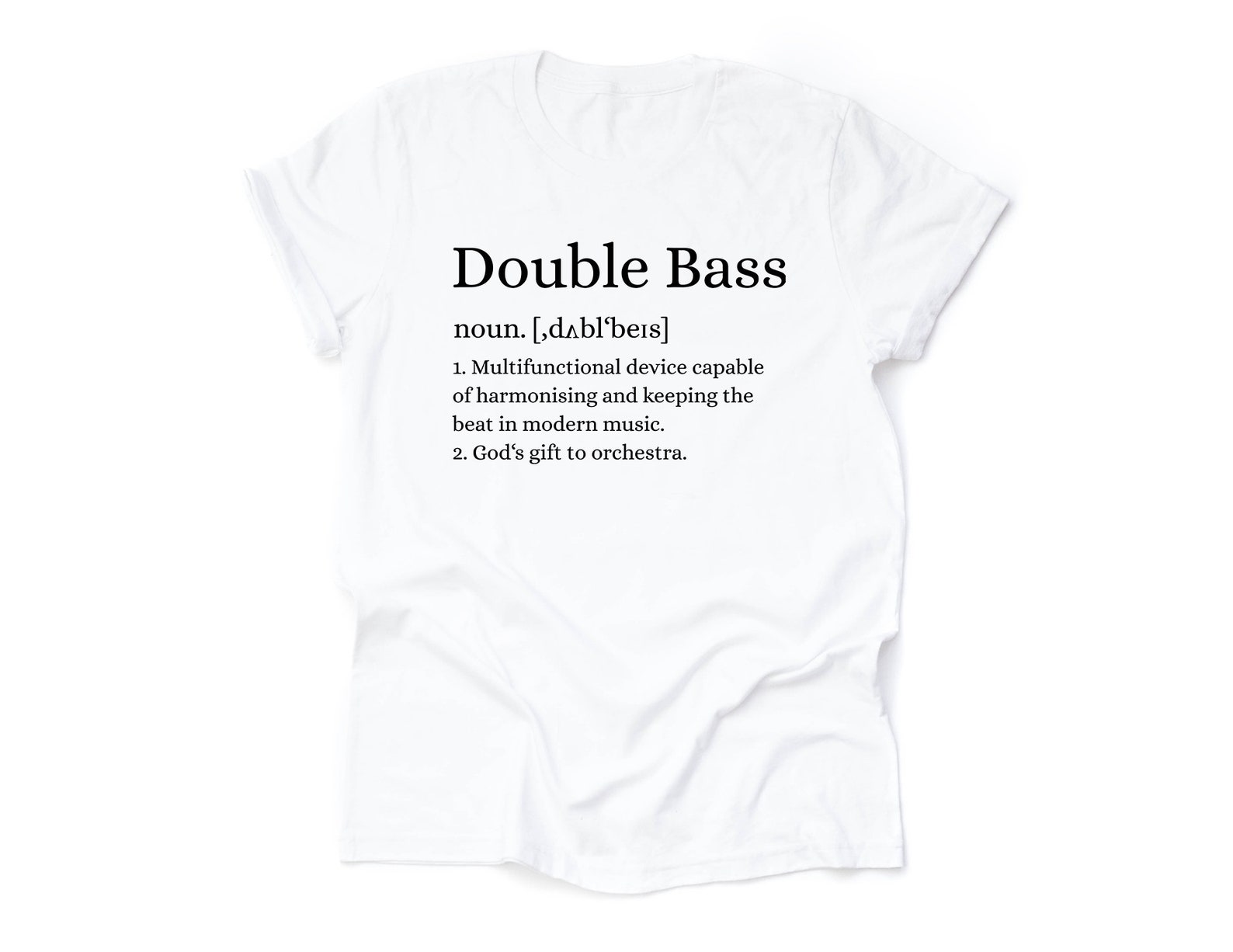 Funny Unisex Double Bass Definition Tshirt Orchestra Upright Etsy