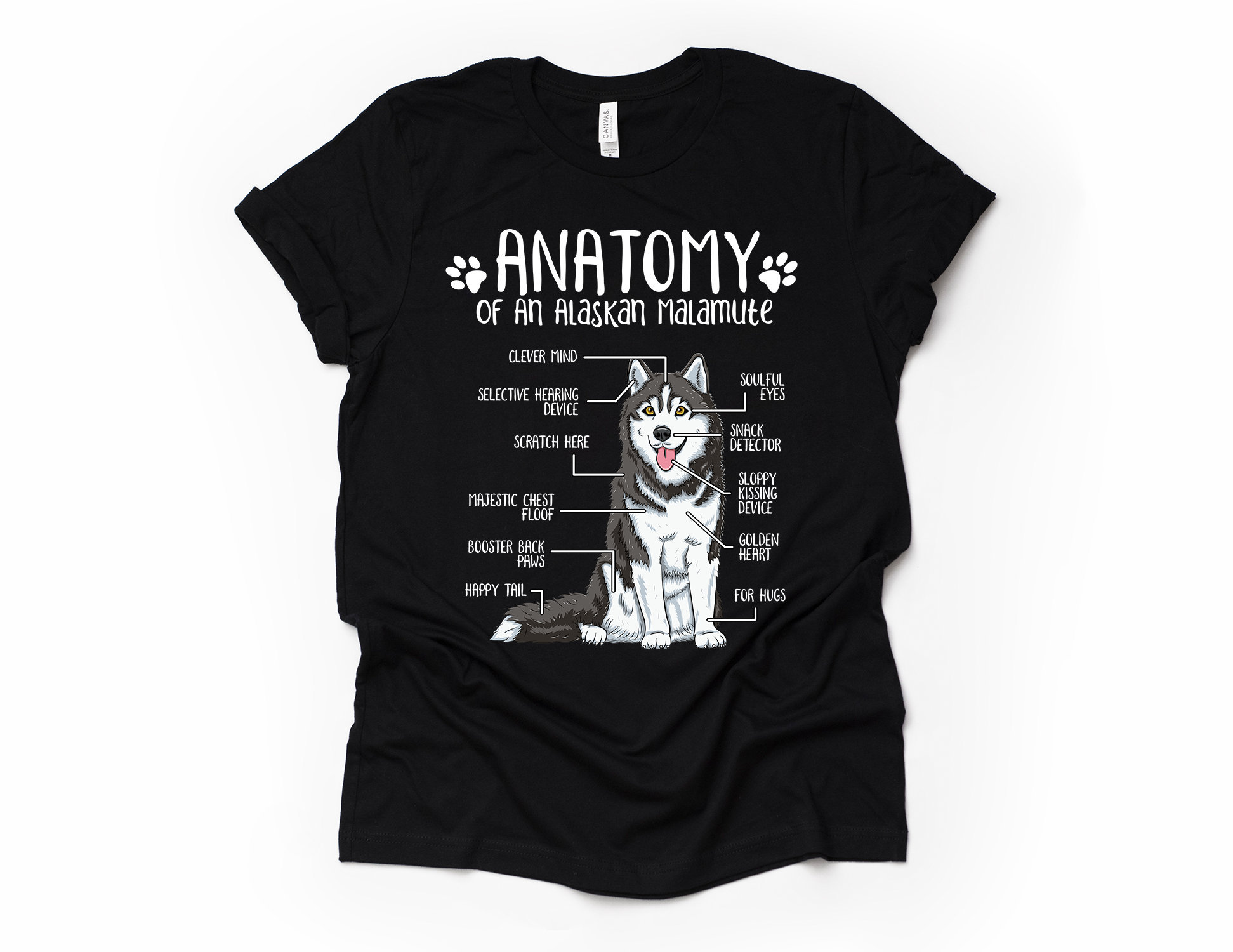 Funny Alaskan Malamute Gift Unisex Anatomy Alaskan Malamute - Etsy Funny Alaskan Malamute Gift Unisex Anatomy Alaskan Malamute - Etsy