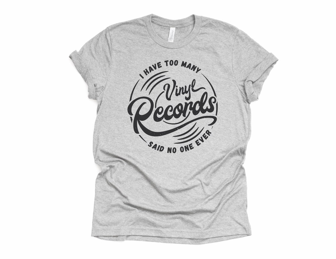 Unisex Vinyl Record Tshirt Vinyl Collector Gift Vinyl Etsy
