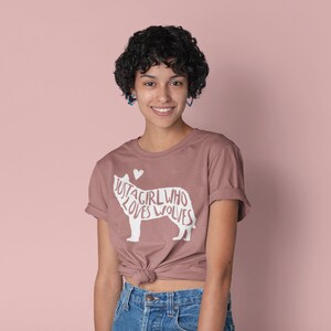 Unisex Just A Girl Who Loves Wolves Shirt, Wolf Gift for Wolf Lover ...