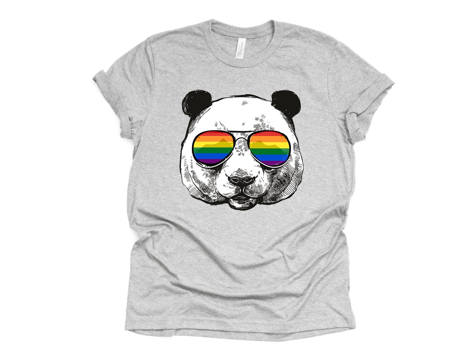 Unisex LGBTQ Panda T-shirt Gay Pride Flag Shirt LGBT History - Etsy
