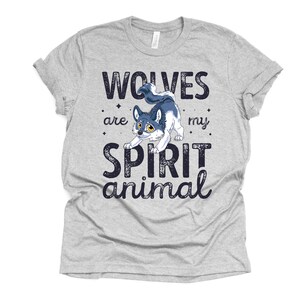 Unisex Cute Wolf Gift, Wolf Love Shirt, Wolf Lover Gift, Funny Wolves ...