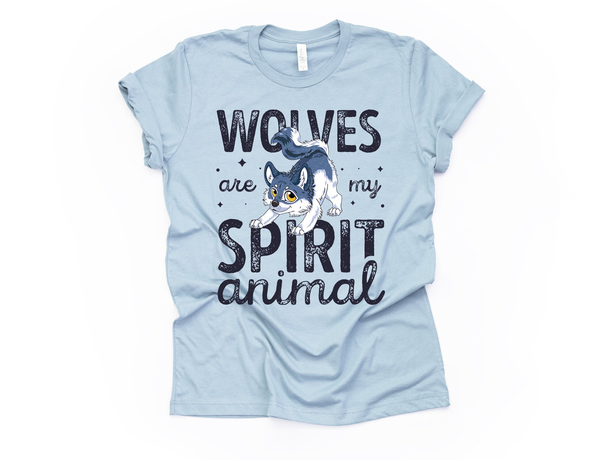 Unisex Cute Wolf Gift, Wolf Love Shirt, Wolf Lover Gift, Funny Wolves ...