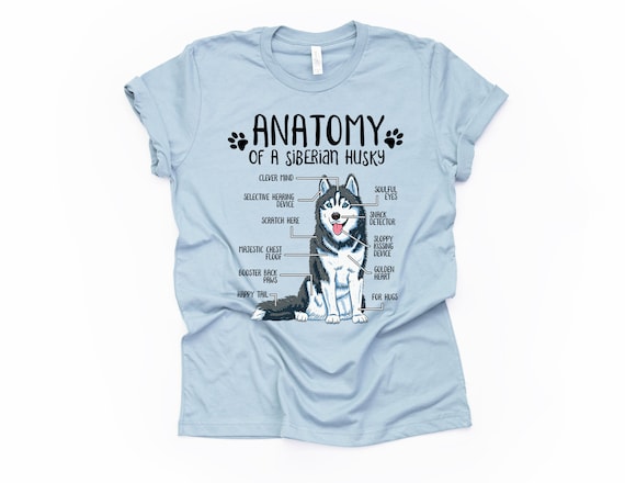 Anatomy Of A Siberian Husky Dogs T Shirt Funny Gift Anatomy Of A Siberian Husky Dogs T Shirt Funny Gift