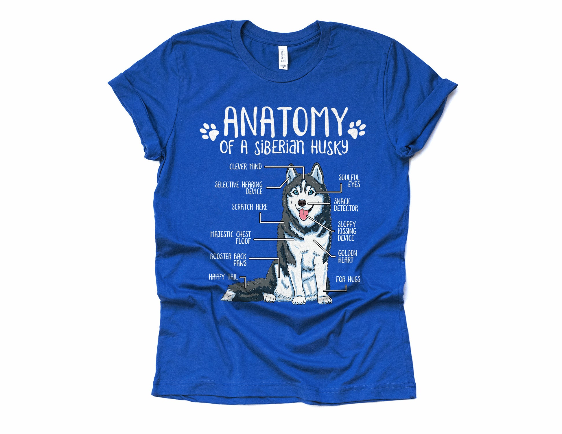 Funny Siberian Husky Gift Unisex Anatomy Siberian Husky T