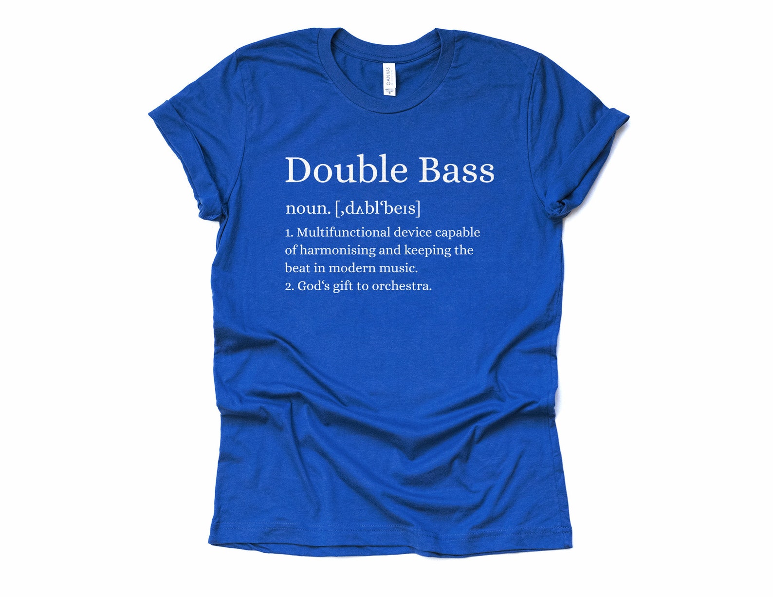 Funny Unisex Double Bass Definition Tshirt Orchestra Upright Etsy