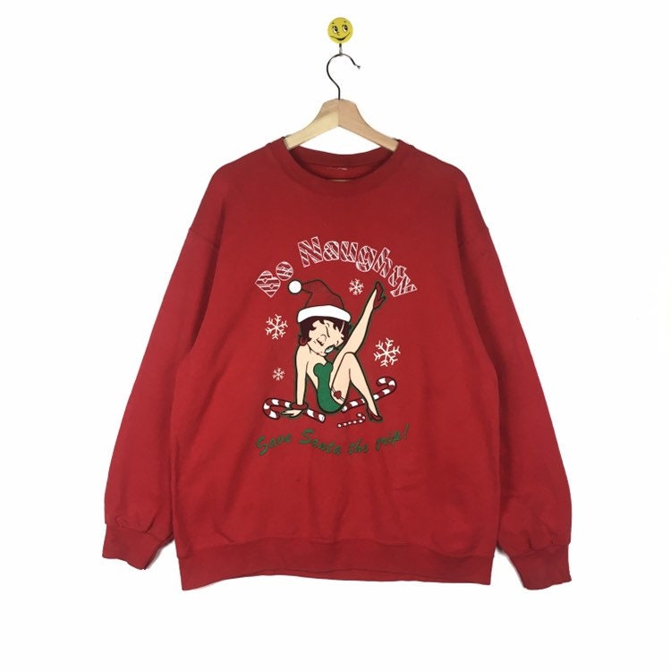 betty boop sweater red