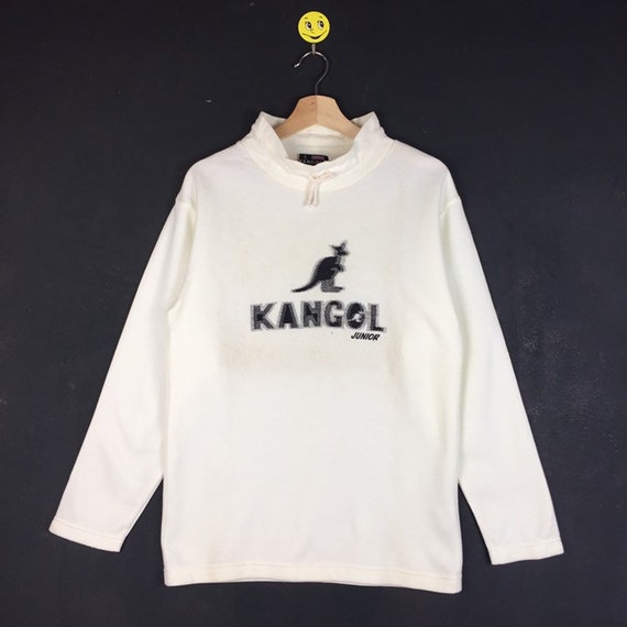 Rare Vintage KANGOL SPORT Big Logo CrewNeck Long Sleeve Sweatshirt Pull Over Jumper  Large Size