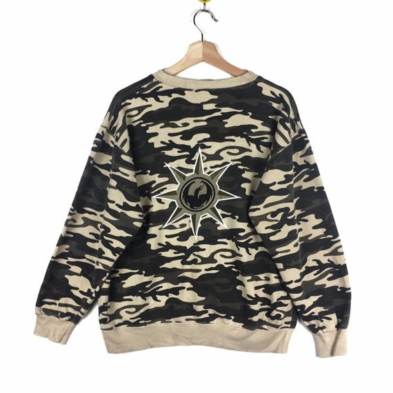 Rare!! Dragon Skateboards Sweatshirt Dragon Camouf