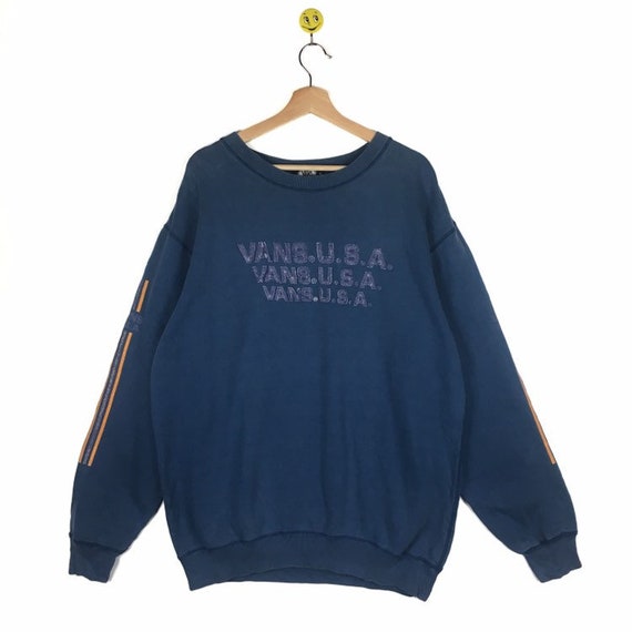 vans windbreaker blue