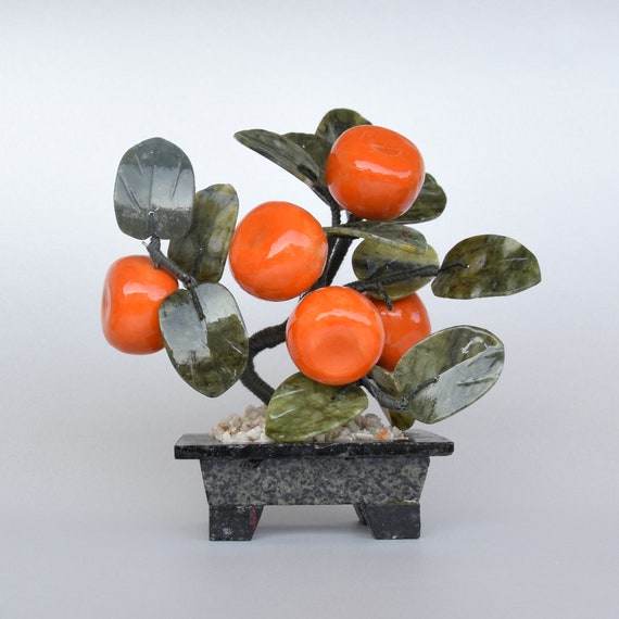 Feng Shui Crystal Mandarin Tree Living Room Accessories Etsy