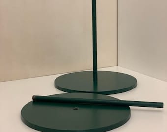 Base gigante de metal para flores: Exhibidor independiente de hierro (25-30 cm de diámetro)