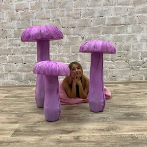 Fantasy Foam Mushroom Set: Alice in Wonderland Party Decor
