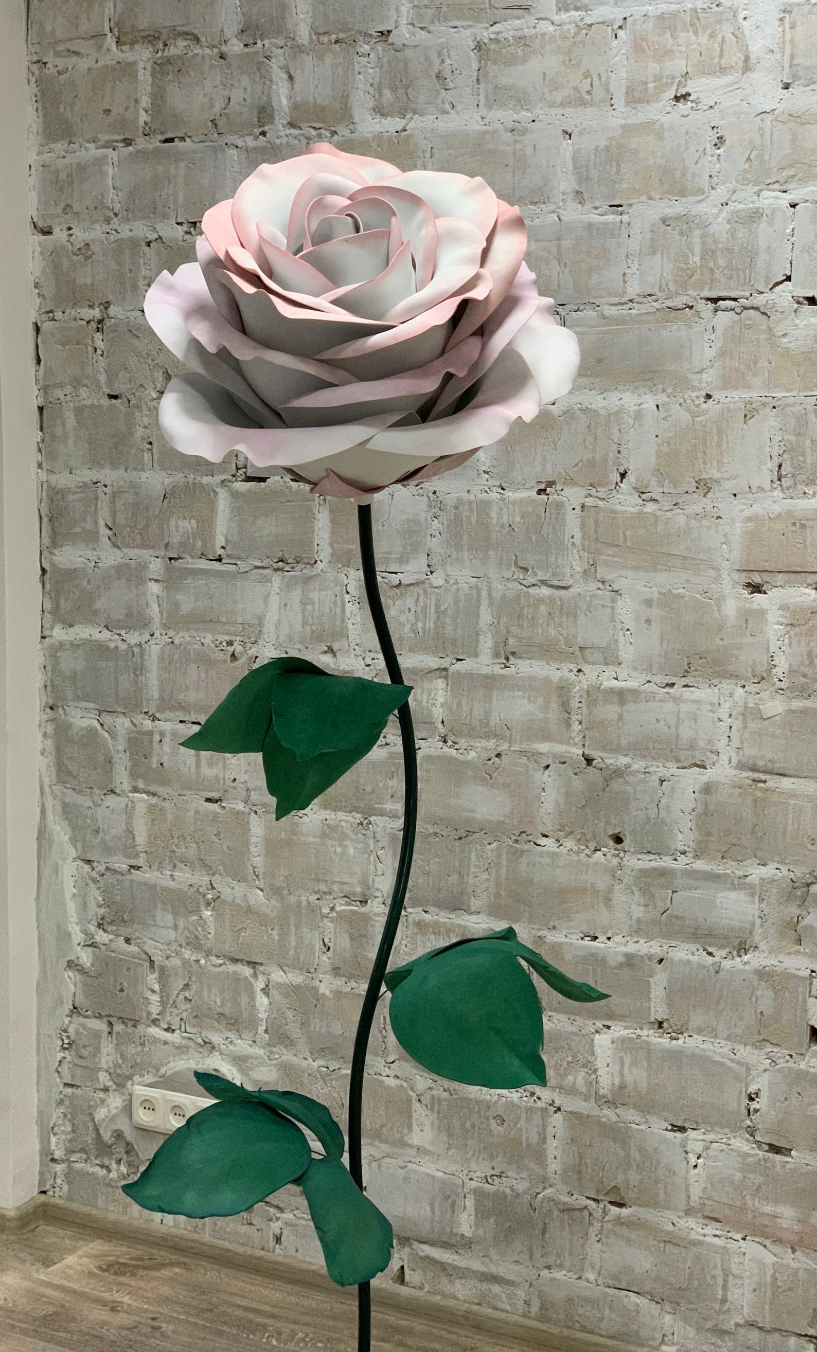 Giant Foam Rose on Metal Stand Huge Flower for Shop Window Etsy UK