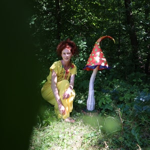Fantasy Giant Mushroom for decorations, party, scene, Alice in Wonderland performance, Huge backdrop decor, Fake Mushrooms