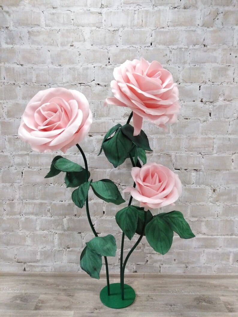 Metal Stand Base for Giant Flowers Iron Holder Base for Self Etsy