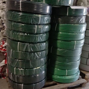 Tubo flessibile verde da 0,78" per fiori giganti, Lo stelo mantiene la forma, Tubo in alluminio pieghevole con diametro 20 mm 0,78 pollici, Scegli lunghezza e tonalità