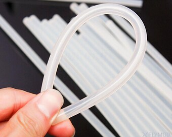 7 mm x 190 mm Heißklebesticks für Mini Klebepistolen - Perfekt für DIY Projekte, alle Klebestifte klar, stark haftend