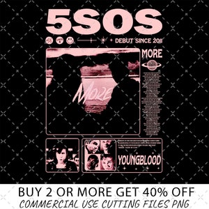 5 Seconds Of Summer Lyrics Png, 5SOS Png, Vintage The Show 2023, 5 Seconds Of Summer SweatPng, 5 Seconds Of Summer Merch