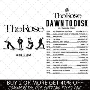 The Rose PNG, She’s In The Rain, Dawn To Dusk Tour, Kpop Indie Rock Png, Black Rose Gifts, The Rose Merch, Woosung Dojoon Hajoon Jaehyeong