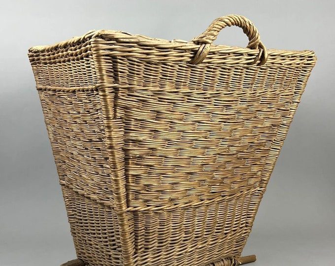 French Wicker Laundry Basket Rectangular, Extra Large Etsy
