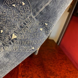 Anthropologie Jeans! Slim Size 29” waist! Tags! Patches! Embroidery!! Doily! 37” length! 27” inseam! image 7