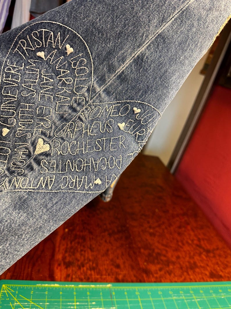 Anthropologie Jeans! Slim Size 29” waist! Tags! Patches! Embroidery!! Doily! 37” length! 27” inseam! image 7