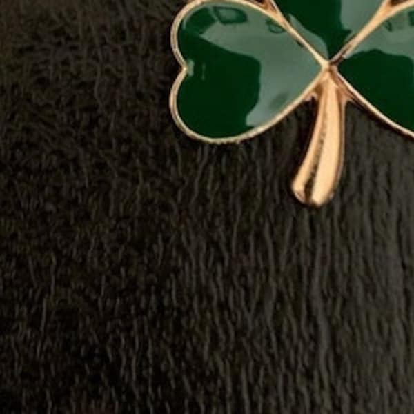 2 gold shamrock charms, shamrock charm, shamrock pendant, irish charms, irish jewelry, irish pendant, shamrock jewelry, green charm, 4 leaf