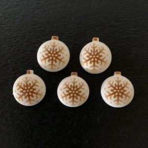 5 christmas ornament flats, christmas ornaments, ornaments christmas, cabochon ornaments, dollhouse crhistmas, victorian ornaments, ornament