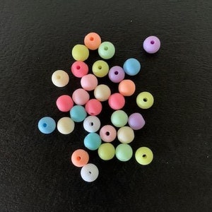 31 assorted pastel beads, ball beads, round beads, circle beads, craft beads, bulk beads, beads bulk, beads bundle, beads bulk pack, bead