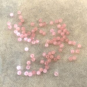 90-4mm pink beads, pink beads, 4 mm beads, 4 mm pink beads, 4mm pink bead, 4mm beads, pink beads bulk, small pink beads, beads pink, pastel