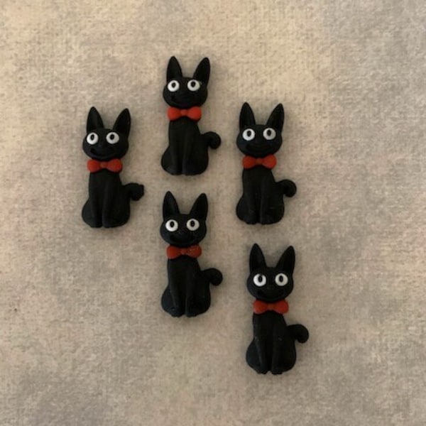 5 cat cabochons, cat cabochon, cat cabochons set, cat flatback, cat flats, cat flatbacks, resin cat, resin cat cabochon, resin cat pendant