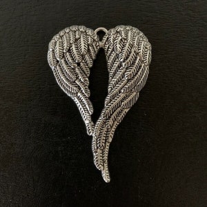 1 lg angel wings pendant, angel wings pendant, angel wings jewelry, large angel wings, wings pendant, wings jewelry, large wings, feathers