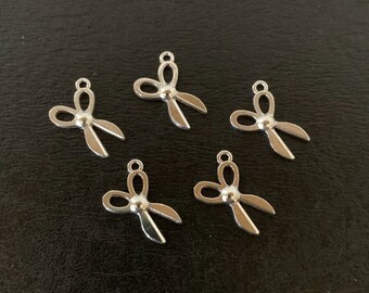 5 scissor charms, scissors, charms scissors, silver scissors charm, sill scissors, sewing scissors, sewing charms, crafting charms, sewing