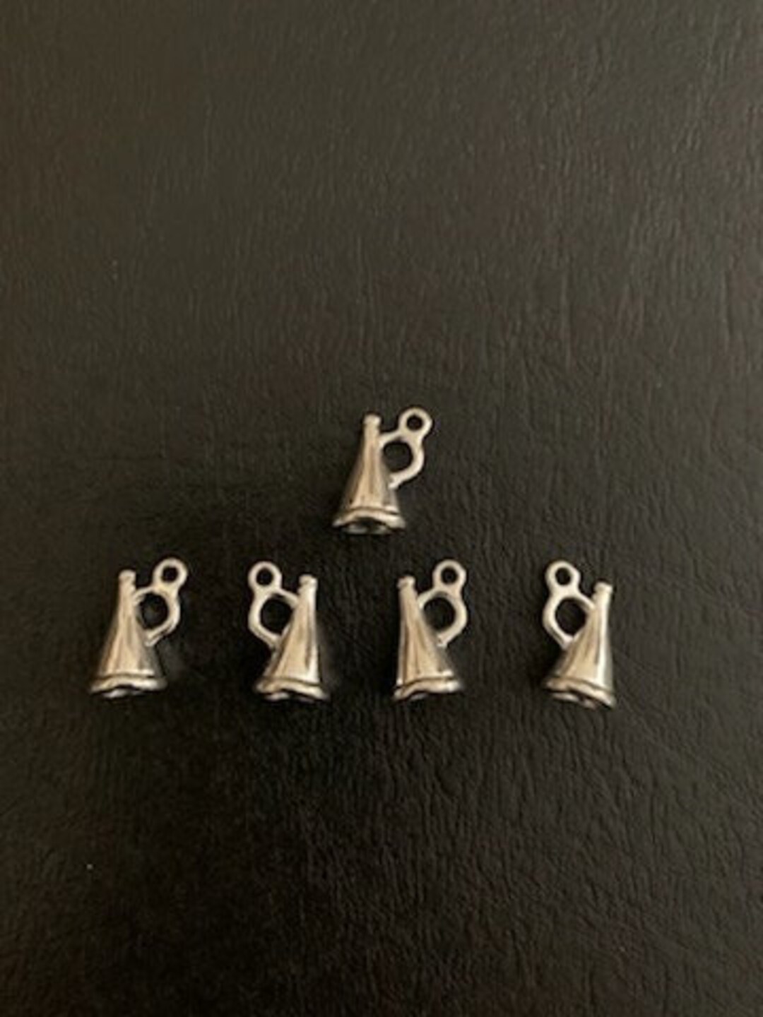 5 Megaphone Charms, Megaphone Charm, Megaphone Pendant, Cheer Megaphone