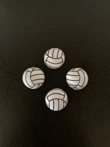 4 Volleyball Cabochons Volleyball Flatbacks Cabochons Volleyball Volleyball Flats Sports Flatbacks Sports Cabochons Volleyball Crafts Etsy