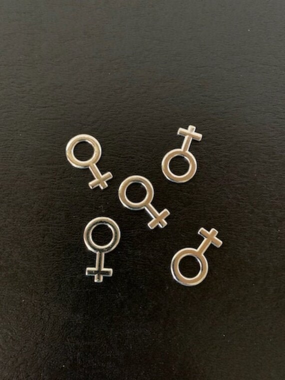 5 Male female Symbols Metal Charms Charm Bracelet Male Symbol