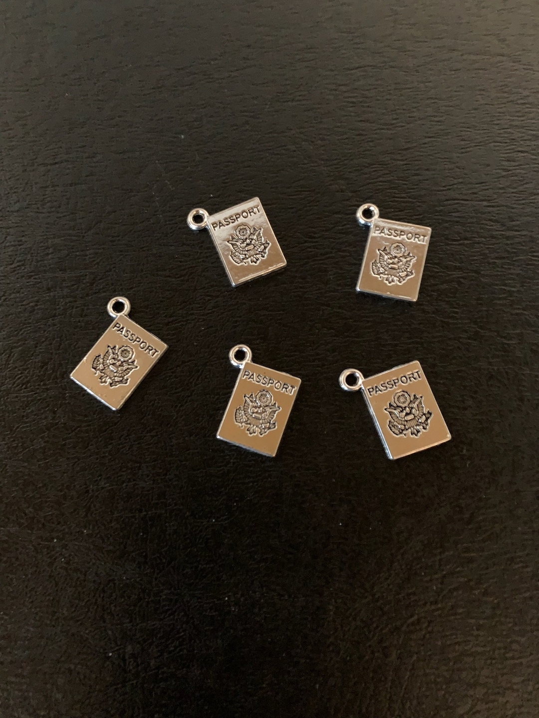 5 Passport Charms, Passport Charm, Charms Passport, Passport Jewelry