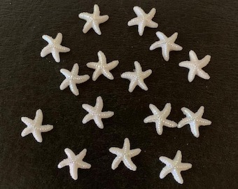 15 starfish flatbacks, starfish flatbacks, starfish cabochon, cabochon starfish, beach flats, ocean flatbacks, starfish for crafts, starfish