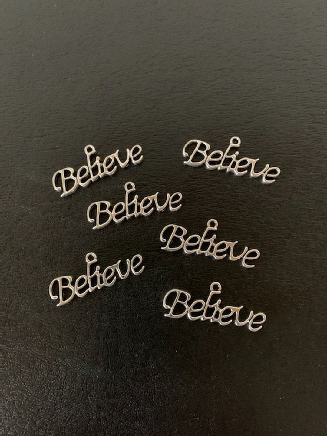 6 Believe/hope/faith/peace Charms, Metal Charms, Charm Bracelet, Metal ...